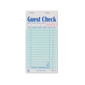 Guest Checks - 2 Part Carbon-Backed Paper (Green)